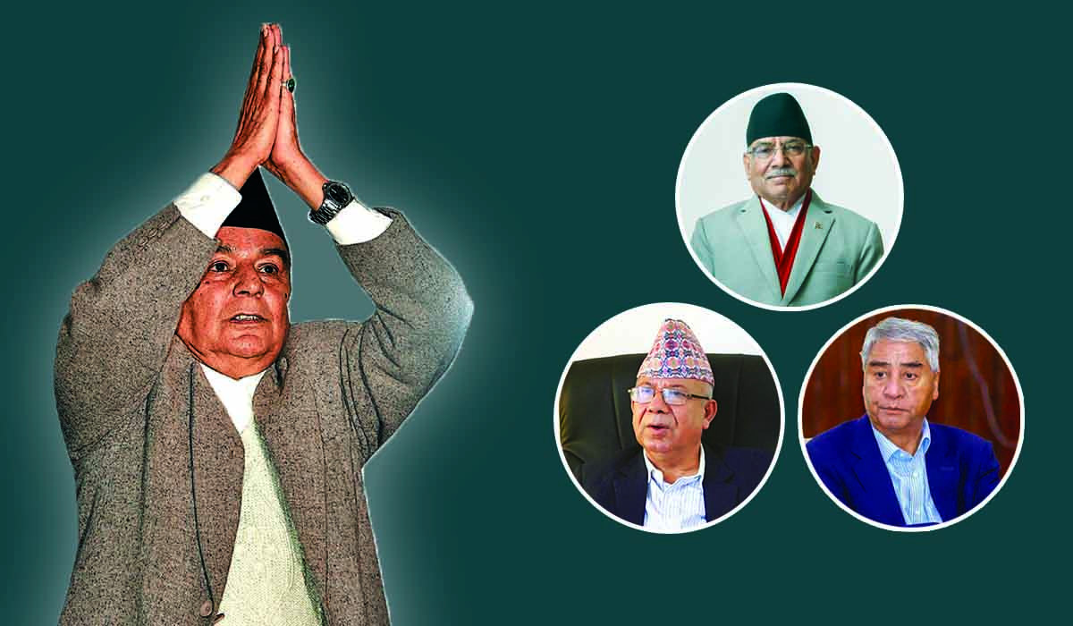 रामचन्द्र राष्ट्रपति, माधव नेपाल प्रचण्डले ‘दिए जति’ समय प्रधानमन्त्री 